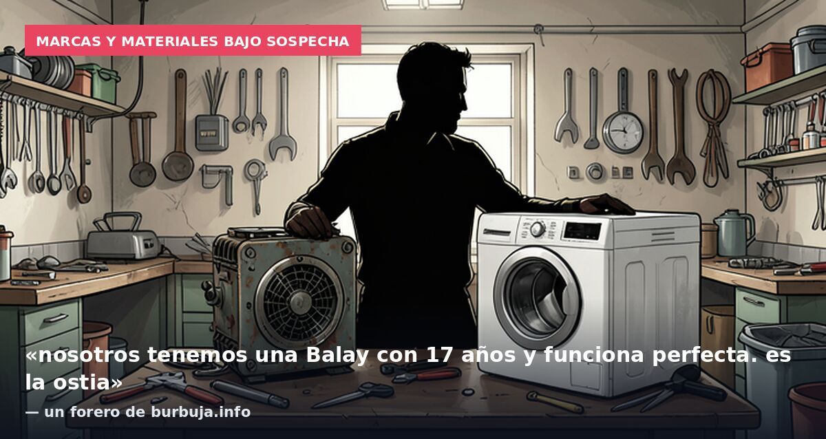 Marcas y materiales bajo sospecha: «nosotros tenemos una Balay con 17 años y funciona perfecta. es la ostia» — un forero de burbuja.info