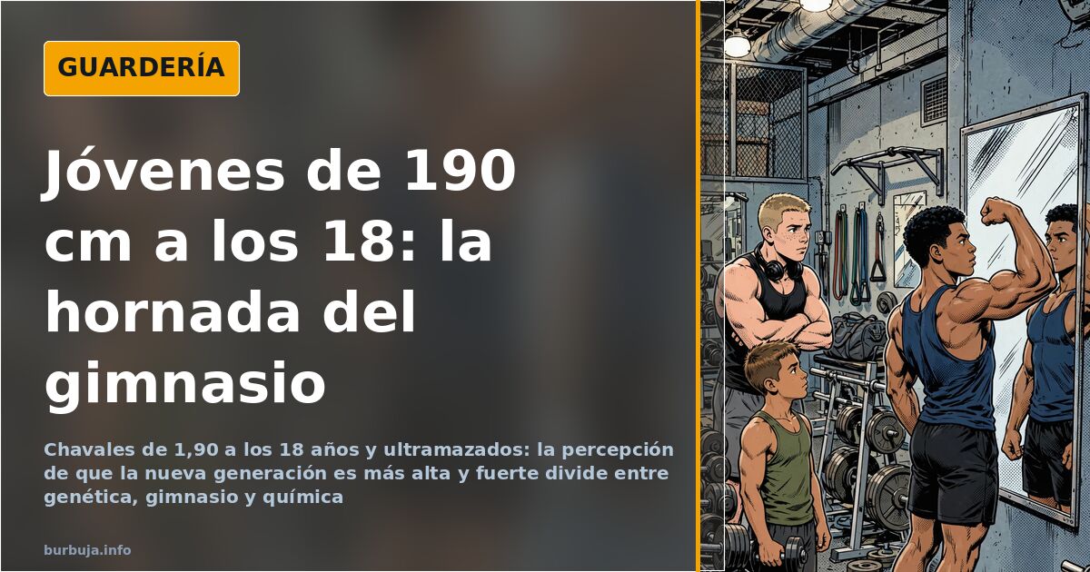 La nueva generación llega al gimnasio más alta y musculada