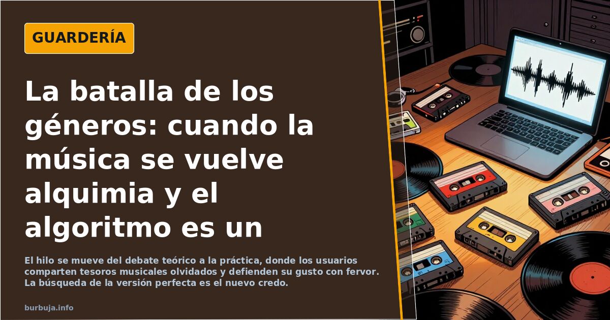 La batalla de los géneros: cuando la música se vuelve alquimia y el algoritmo es un coleccionista