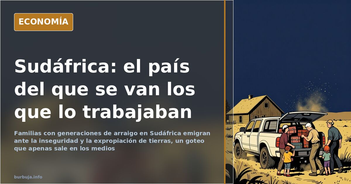 Ilustración editorial de una urbanización cerrada sudafricana al anochecer con muros altos y luces doradas tras las rejas