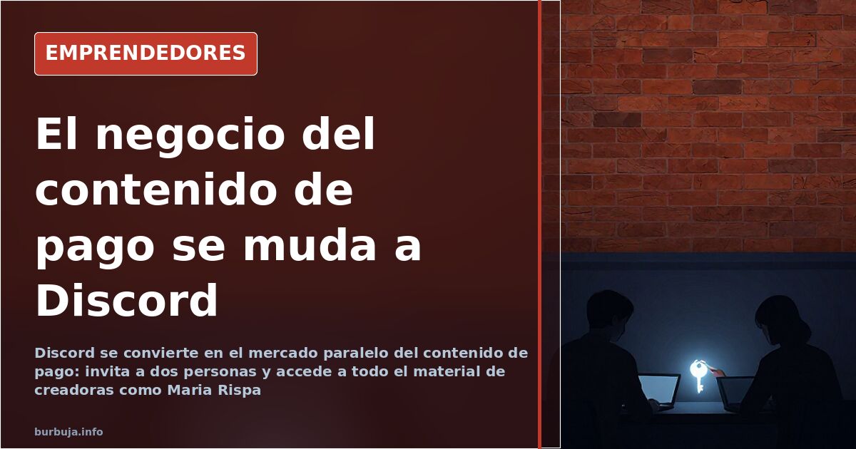 Interfaz de Discord en una pantalla de ordenador mostrando un servidor privado de contenido para adultos