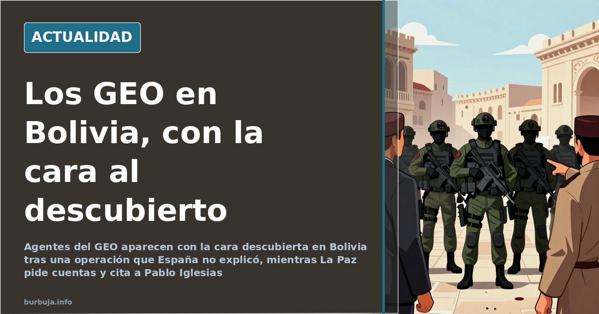 Agentes de un grupo de operaciones especiales suben a un avión en el aeropuerto de Bolivia de madrugada