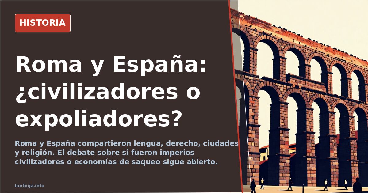 Comparación histórica entre el Imperio romano y el Imperio español en América