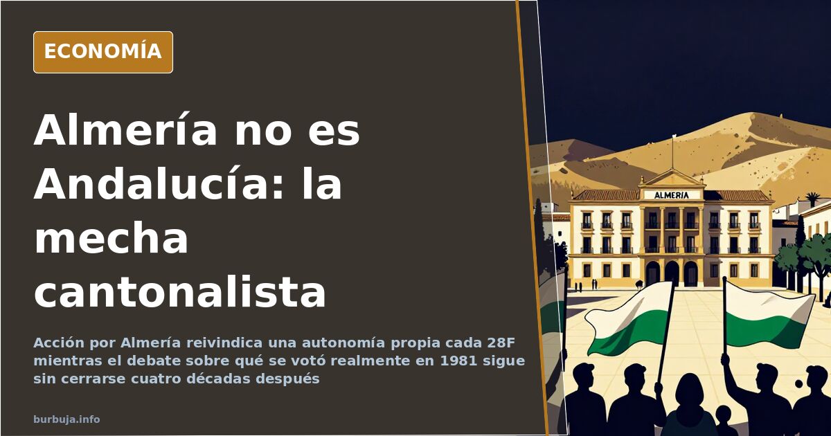 Mapa de la provincia de Almería con su capital y las distancias a Sevilla, Granada y Murcia marcadas sobre fondo azul marino