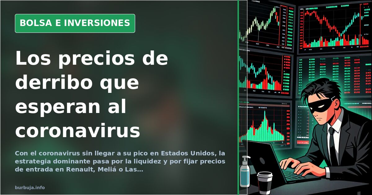 Pantalla de terminal bursátil con velas japonesas rojas y verdes y gráficos de cotización en caída sobre fondo oscuro
