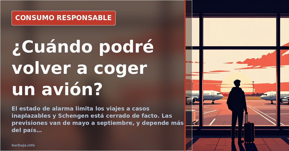 Avión comercial estacionado en pista durante el cierre de fronteras por el estado de alarma en España