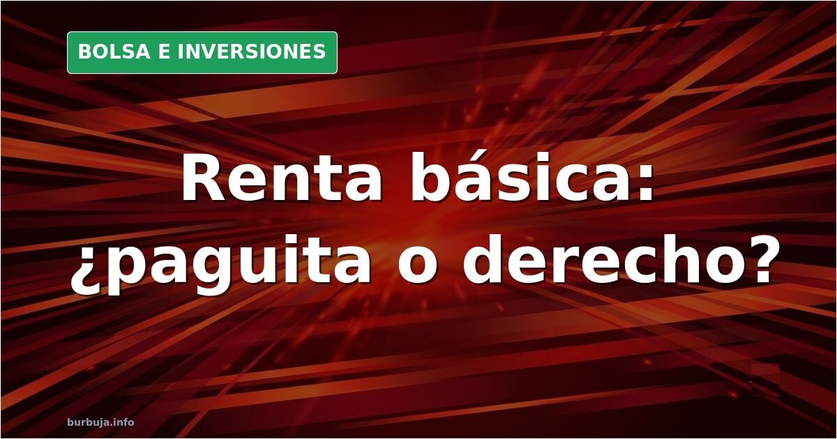 Gráfico de velas japonesas en terminal financiera con fondo oscuro, reflejando la volatilidad del debate sobre la renta básic