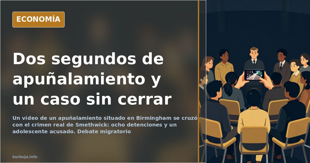 Calle urbana británica donde una persona se desploma tras un apuñalamiento con arma blanca en Reino Unido