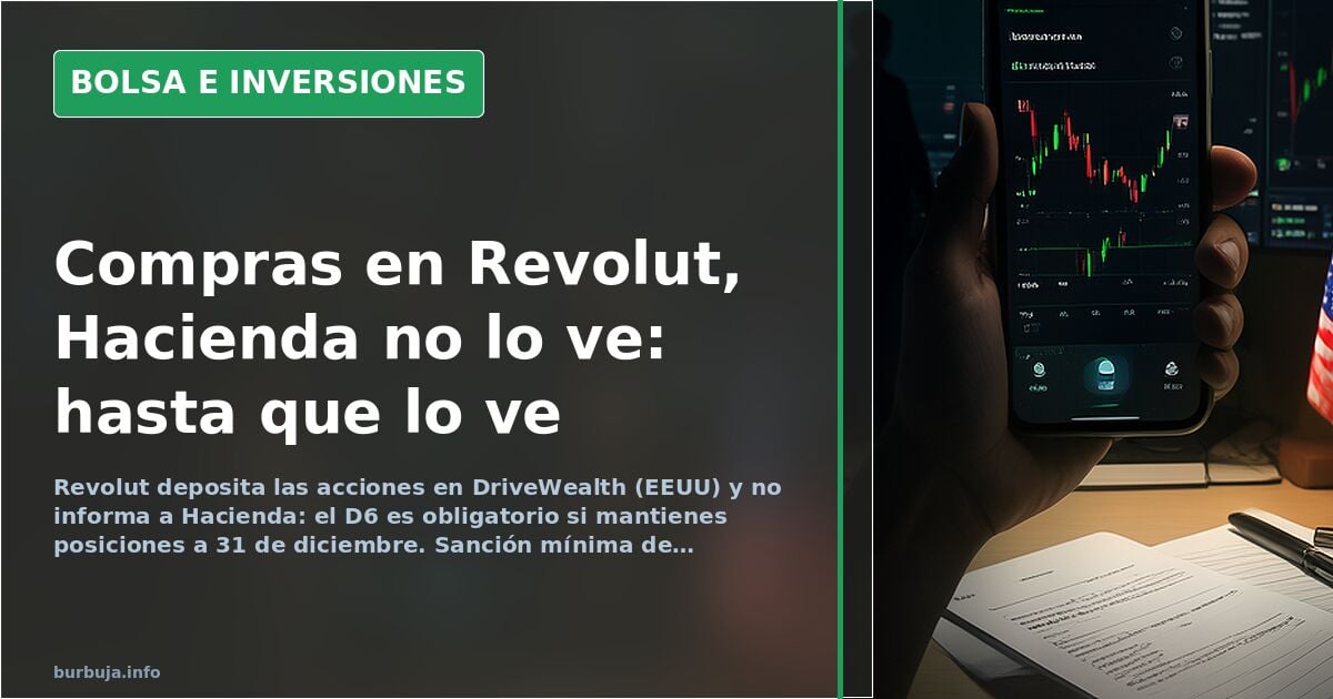 Revolut und Formular D6: Ausländische Aktien in Spanien anmelden