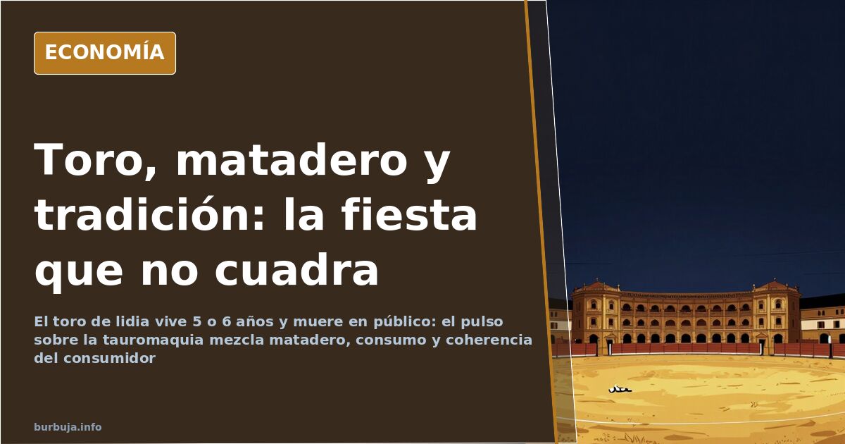 Vista de una plaza de toros vacía desde el tendido, con la arena iluminada, imagen del debate sobre la tauromaquia y el sufri