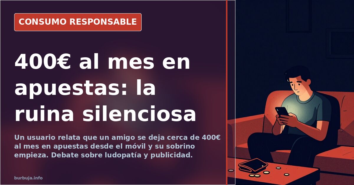 Debate sobre ludopatía: 400€ al mes y familia rota
