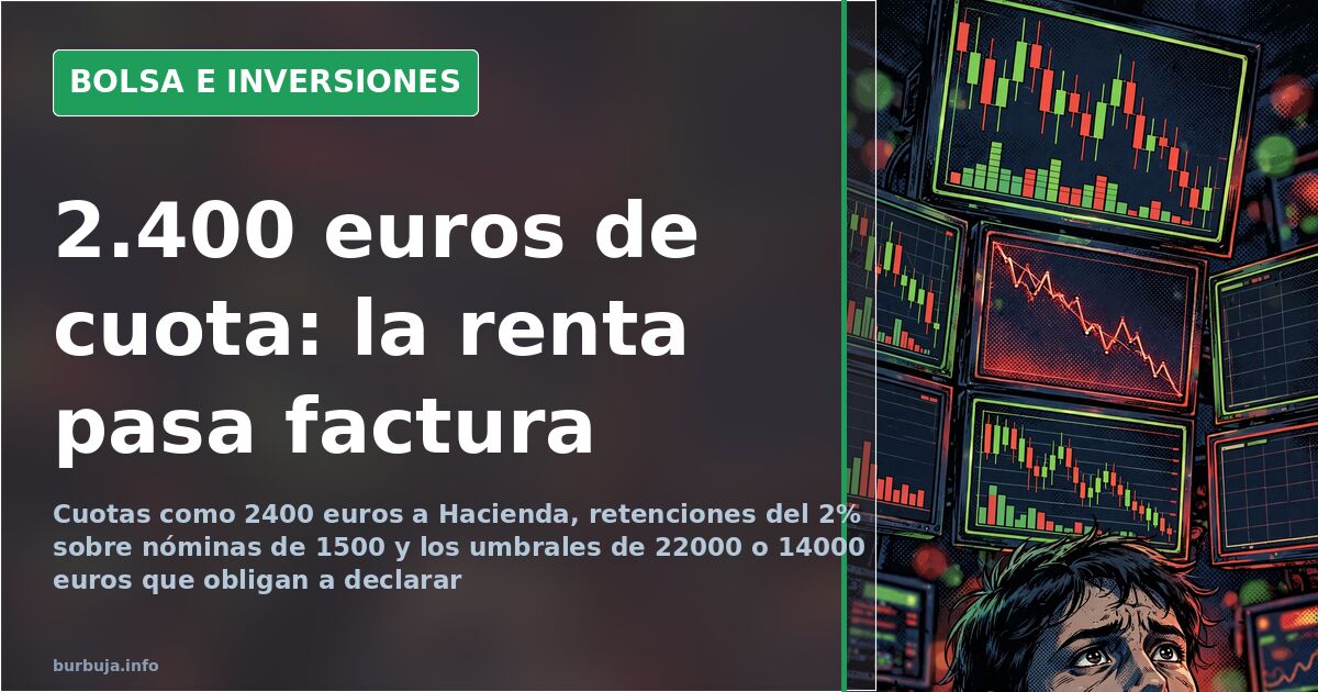 Spain income tax: €2,400 bill surprises taxpayers