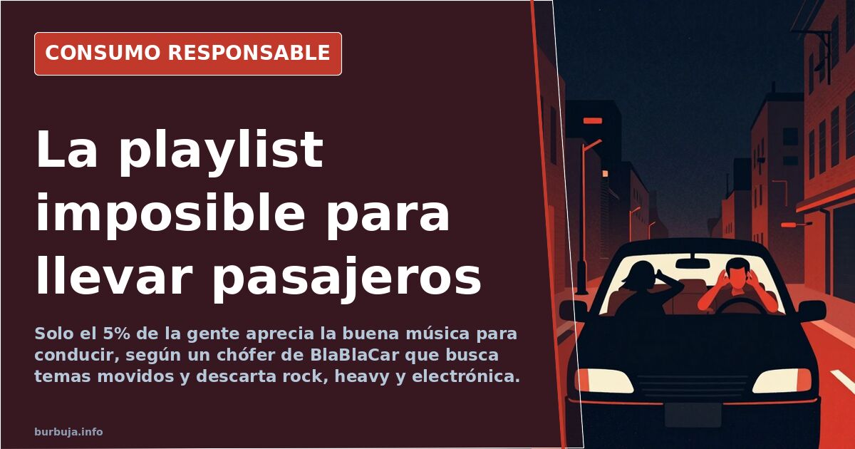 Salpicadero de un coche con el volumen subido y una lista de reproducción de música rápida para llevar pasajeros en un viaje 
