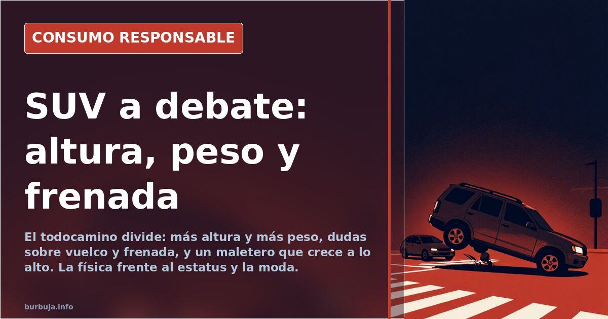 El SUV, cuestionado por su altura, su peso y su frenada