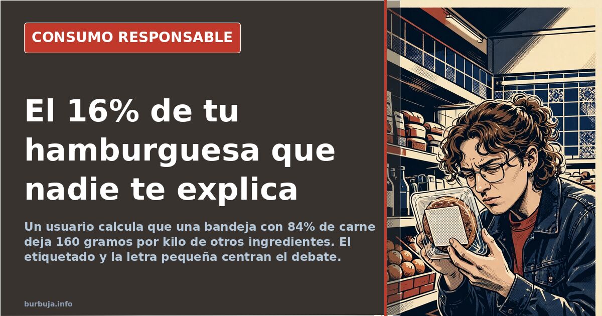 Carne picada envasada: un foro debate sobre el 16% que no es carne