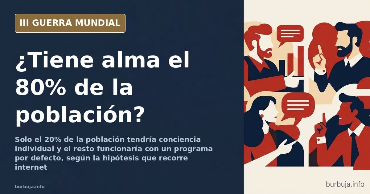 Silueta de una multitud uniforme frente a una figura solitaria bajo un cielo desaturado, ilustrando el debate sobre los NPC y