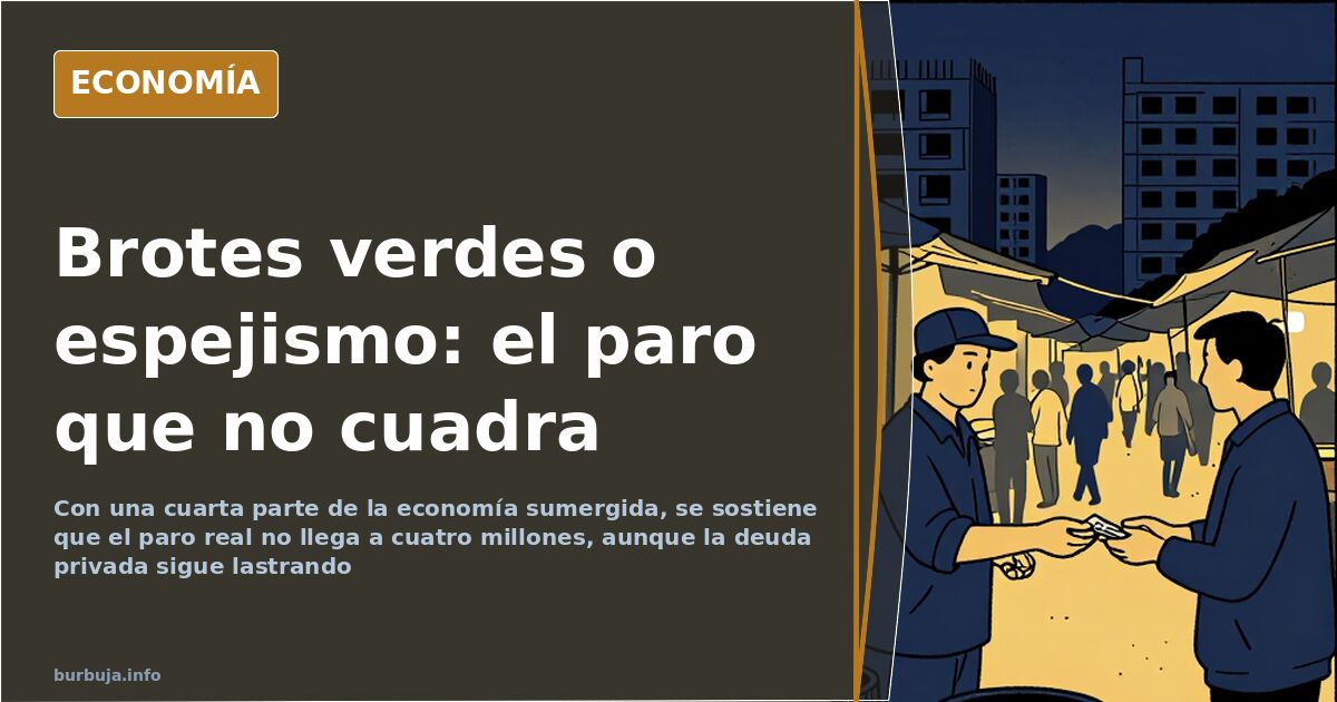 Spain's unemployment may be lower due to shadow economy