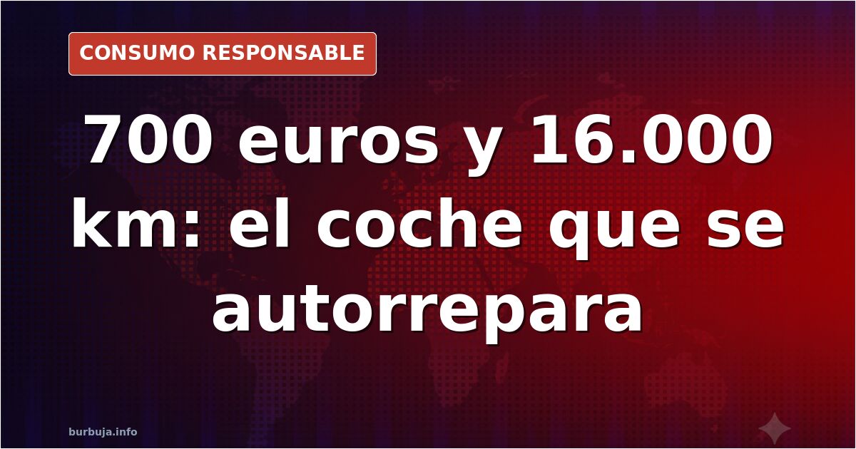 Coche utilitario aparcado en una calle con la carrocería desgastada, imagen ilustrativa del dilema entre reparar un coche vie