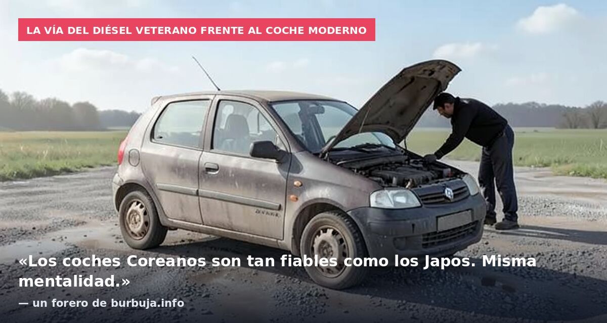 La vía del diésel veterano frente al coche moderno: «Los coches Coreanos son tan fiables como los Japos. Misma mentalidad.» — un forero de burbuja.info