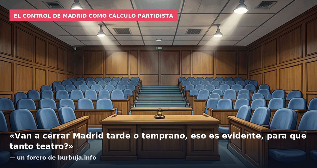El control de Madrid como cálculo partidista: «Van a cerrar Madrid tarde o temprano, eso es evidente, para que tanto teatro?» — un forero de burbuja.info