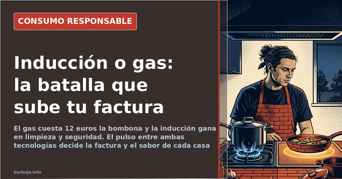 Inducción o gas: la guerra doméstica que decide tu factura