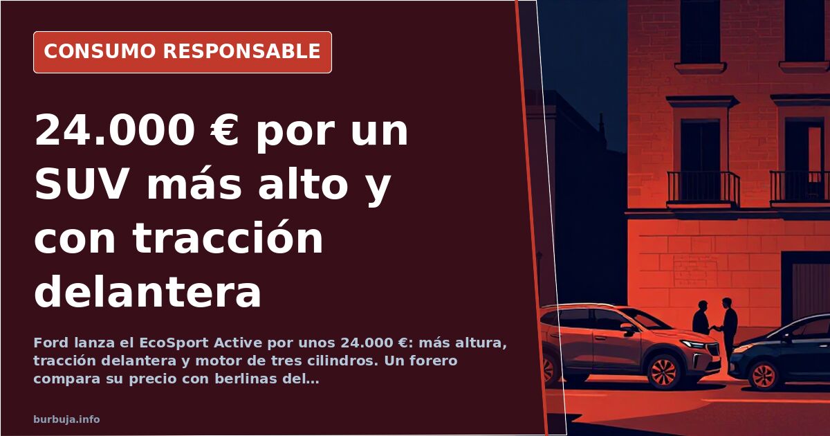 Ford EcoSport Active 2021 en color claro, SUV compacto con protecciones plásticas y mayor altura de carrocería sobre asfalto 