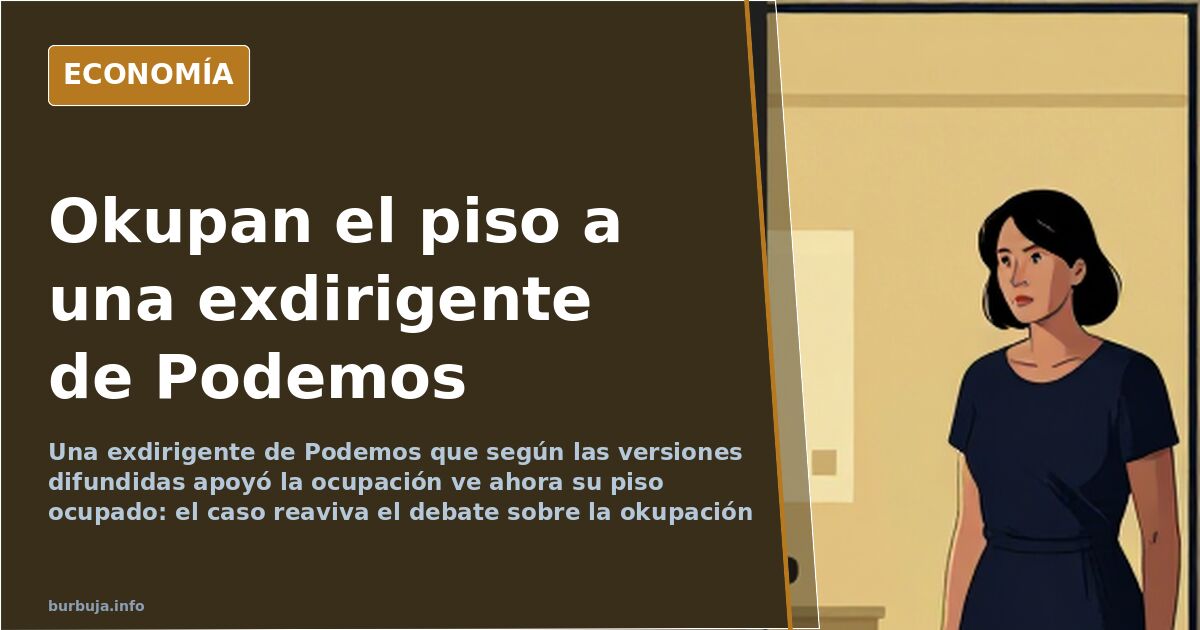 Okupan el piso de una exdirigente de Podemos pro ocupación