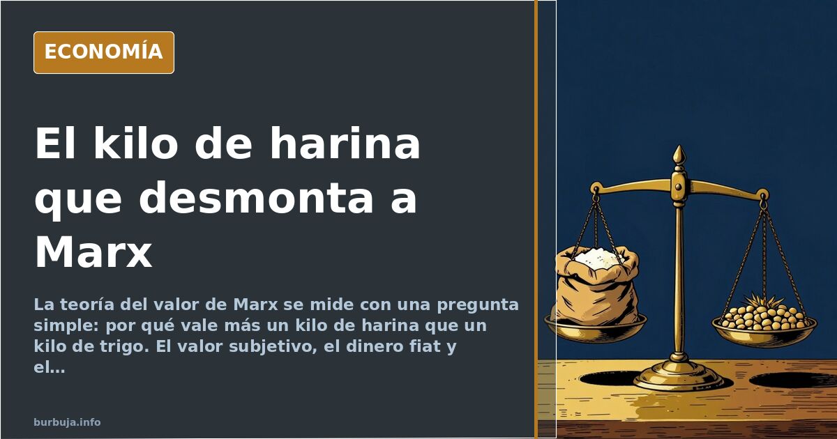 Un kilo de harina contra un kilo de trigo: la grieta de la teoría del valor de Marx