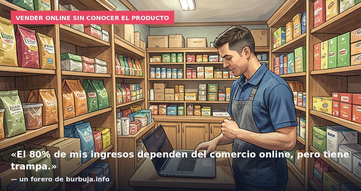 Vender online sin conocer el producto: «El 80% de mis ingresos dependen del comercio online, pero tiene trampa.» — un forero de burbuja.info