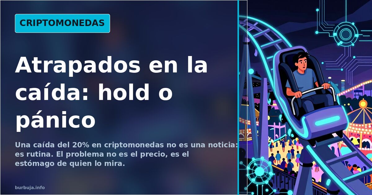 Gráfico de cotización de bitcoin en caída con nodos de red blockchain en azul neón y violeta sobre fondo oscuro