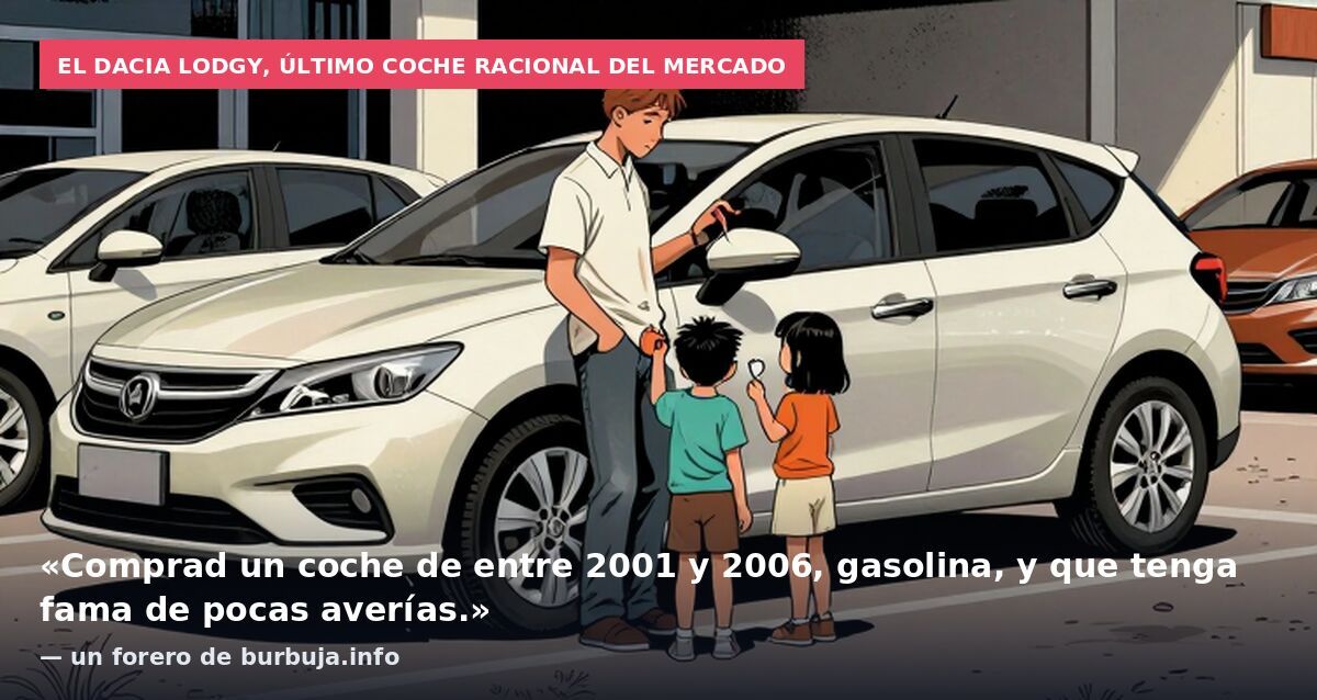 El Dacia Lodgy, último coche racional del mercado: «Comprad un coche de entre 2001 y 2006, gasolina, y que tenga fama de pocas averías.» — un forero de burbuja.info