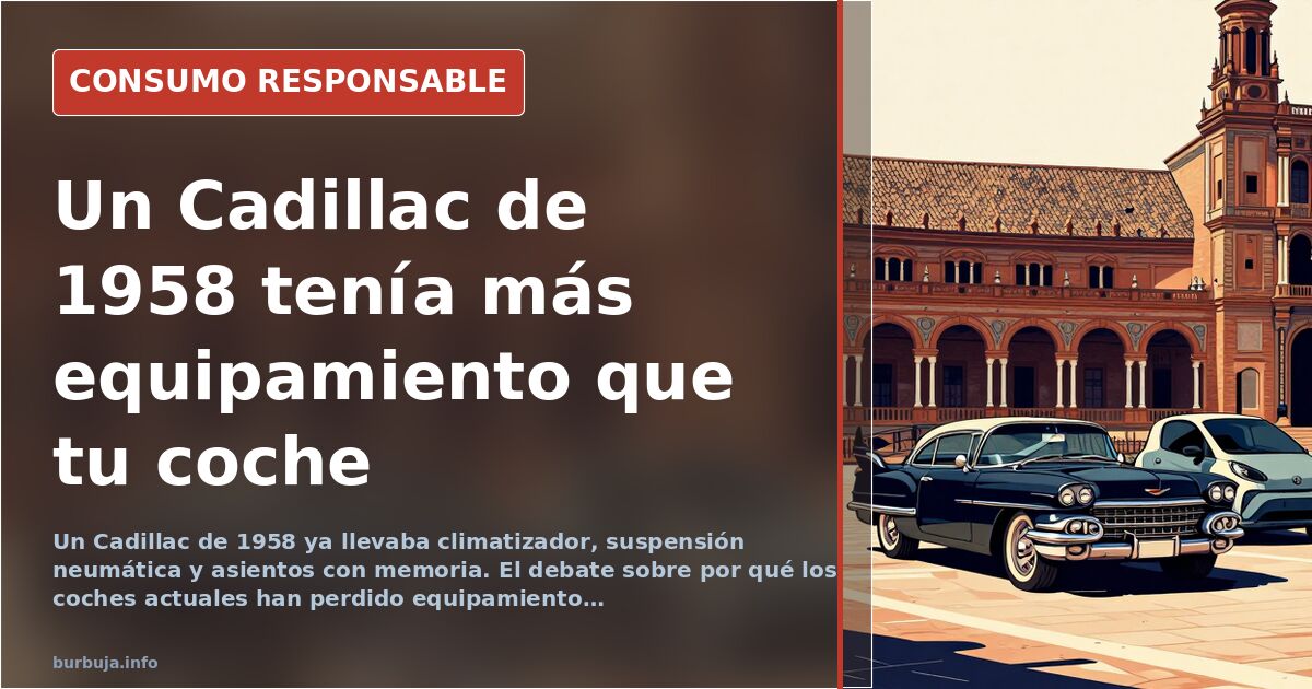 Cadillac Eldorado Biarritz descapotable de 1959 con aletas traseras y parrilla cromada expuesto en una concentración de clási