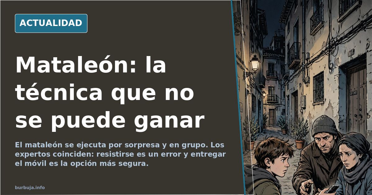 Mataleón: Why experts advise against resisting