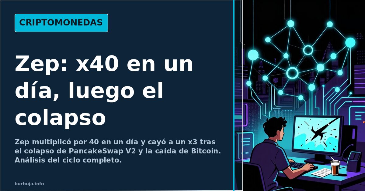 Zep: del x40 al x3, la cripto que frenó PancakeSwap