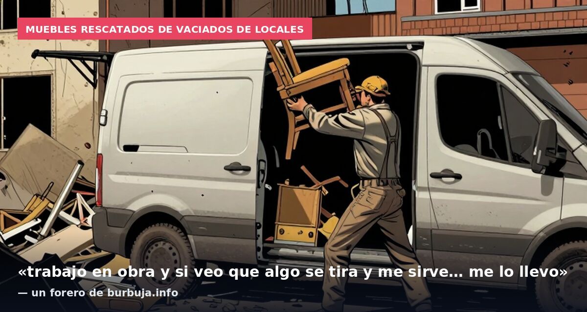 Muebles rescatados de vaciados de locales: «trabajo en obra y si veo que algo se tira y me sirve… me lo llevo» — un forero de burbuja.info