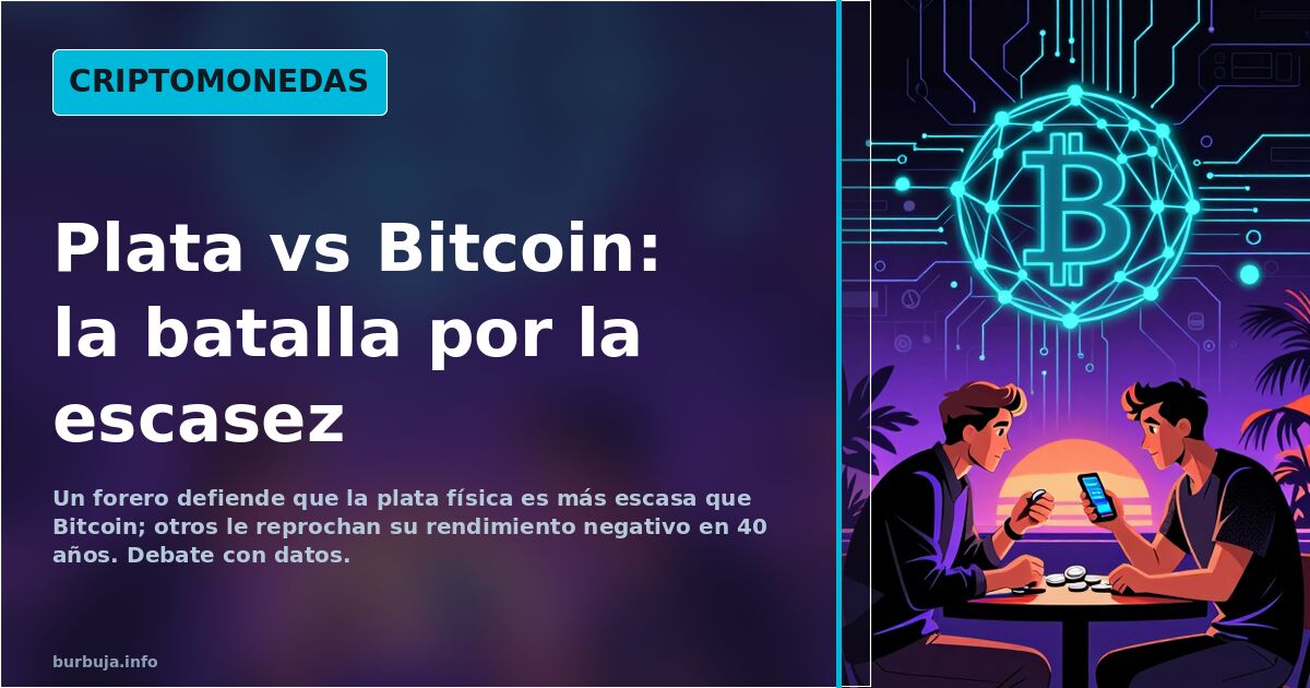 La plata física frente a Bitcoin: el debate sobre su escasez real