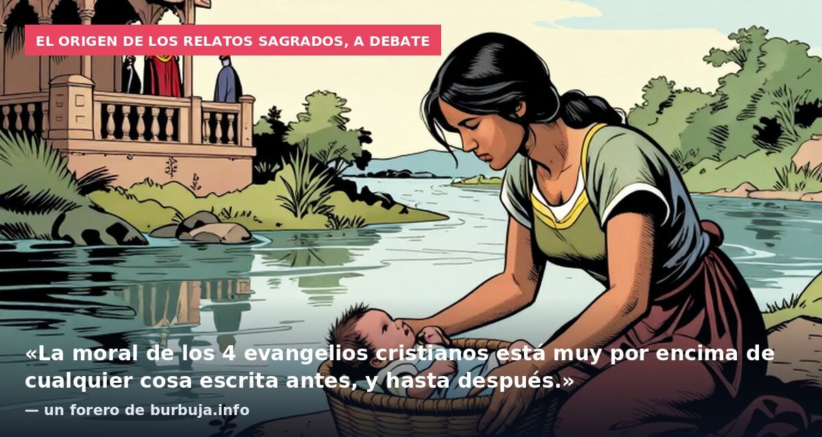 El origen de los relatos sagrados, a debate: «La moral de los 4 evangelios cristianos está muy por encima de cualquier cosa escrita antes, y hasta después.» — un forero de burbuja.info