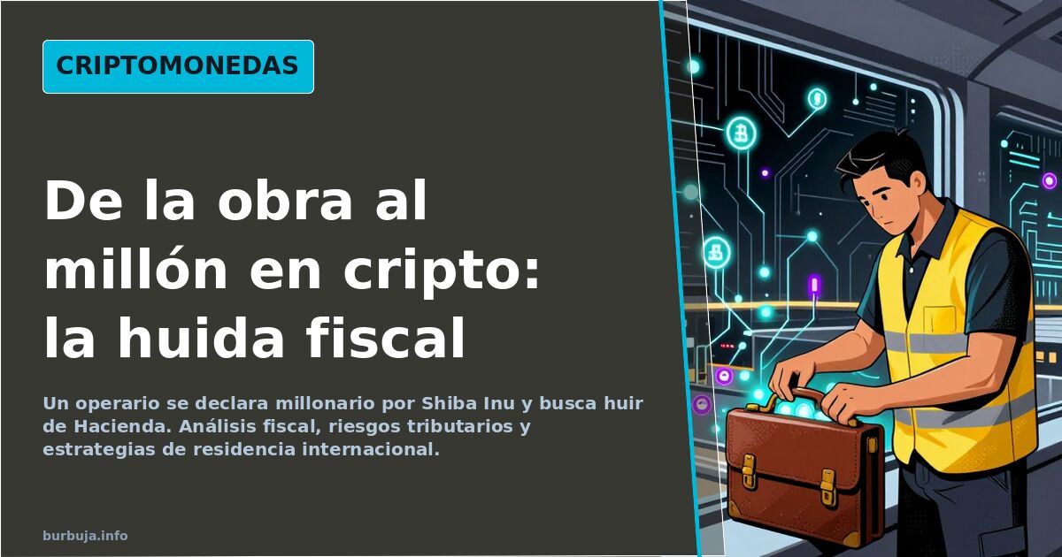 Un operario se declara millonario por Shiba Inu y busca huir de Hacienda
