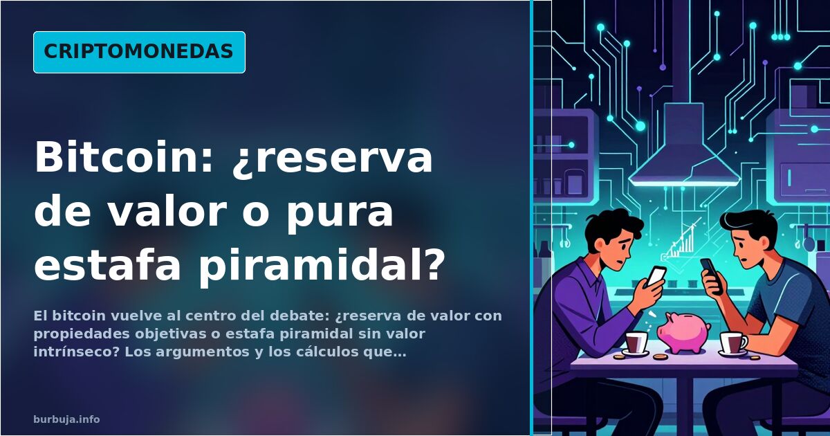 Bitcoin: reserva de valor o estafa piramidal, el pulso que no cesa
