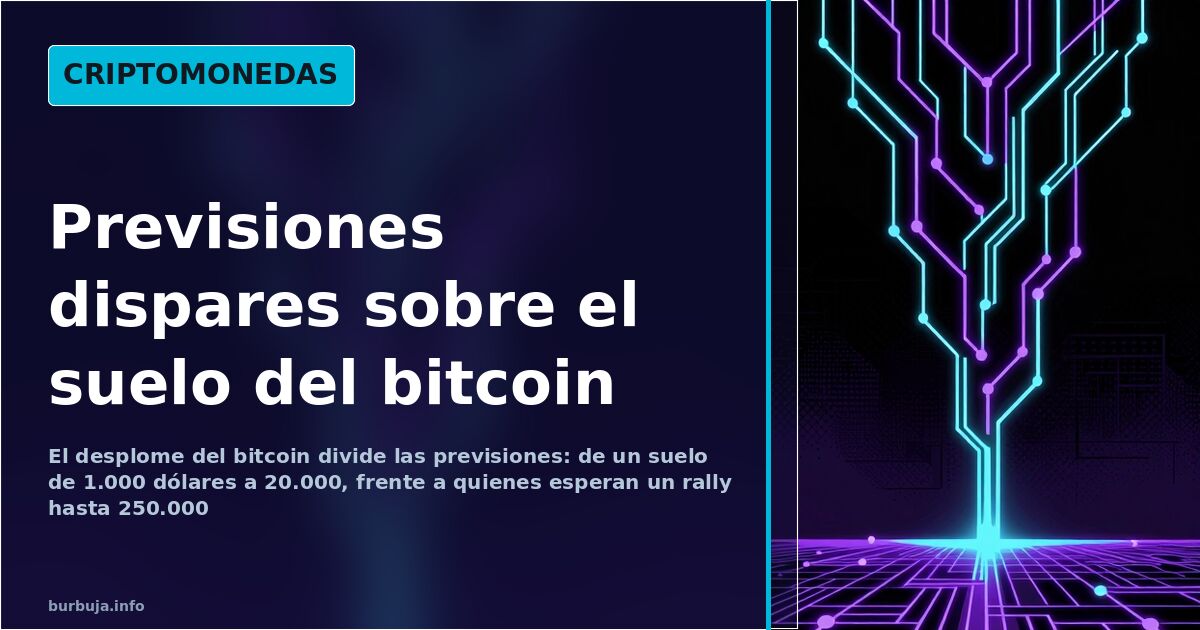El bitcoin busca suelo entre 1.000 y 20.000 dólares