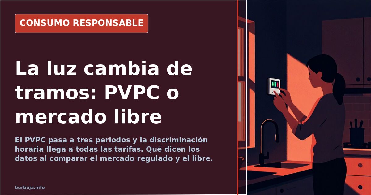 Contador eléctrico digital junto a una lavadora programada de madrugada en una vivienda, con la nueva factura de la luz de fo