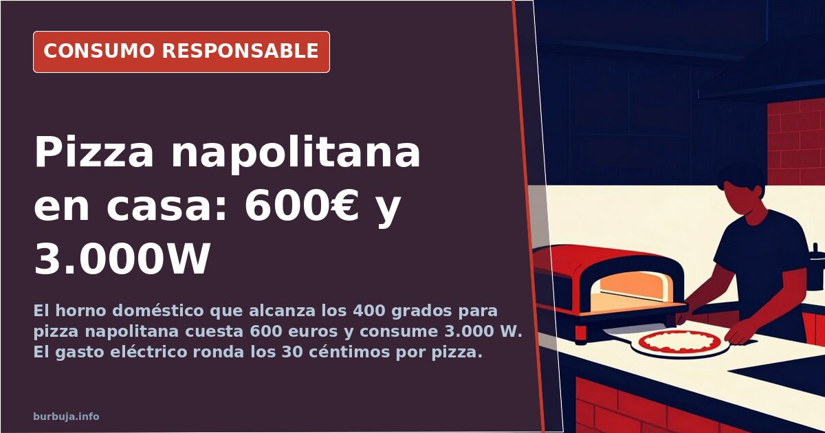 Horno eléctrico doméstico de pizza napolitana alcanzando 400 grados con piedra refractaria y pala de hornear
