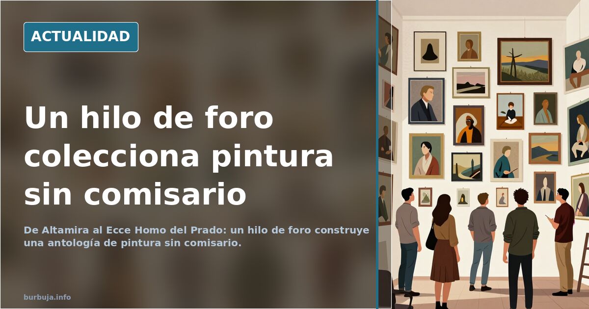 Sala de museo con pinturas clásicas al óleo y visitantes observando los cuadros bajo luz natural
