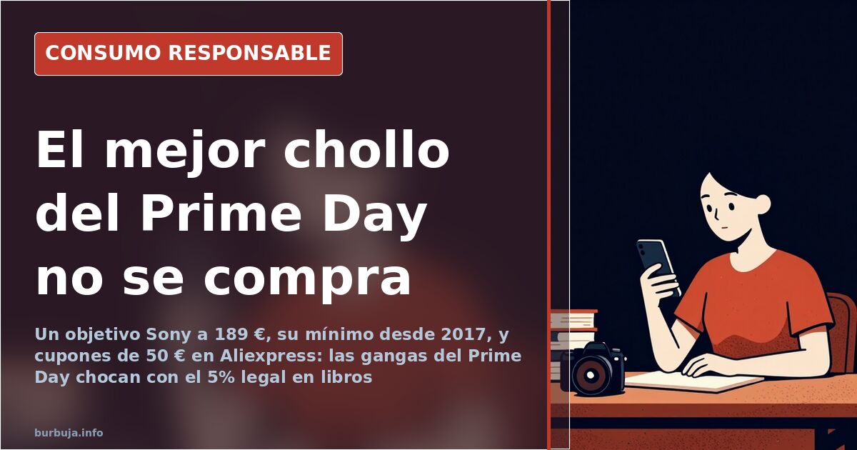 Carrito de compra y pantalla con ofertas del Prime Day de Amazon junto a un gráfico de histórico de precios