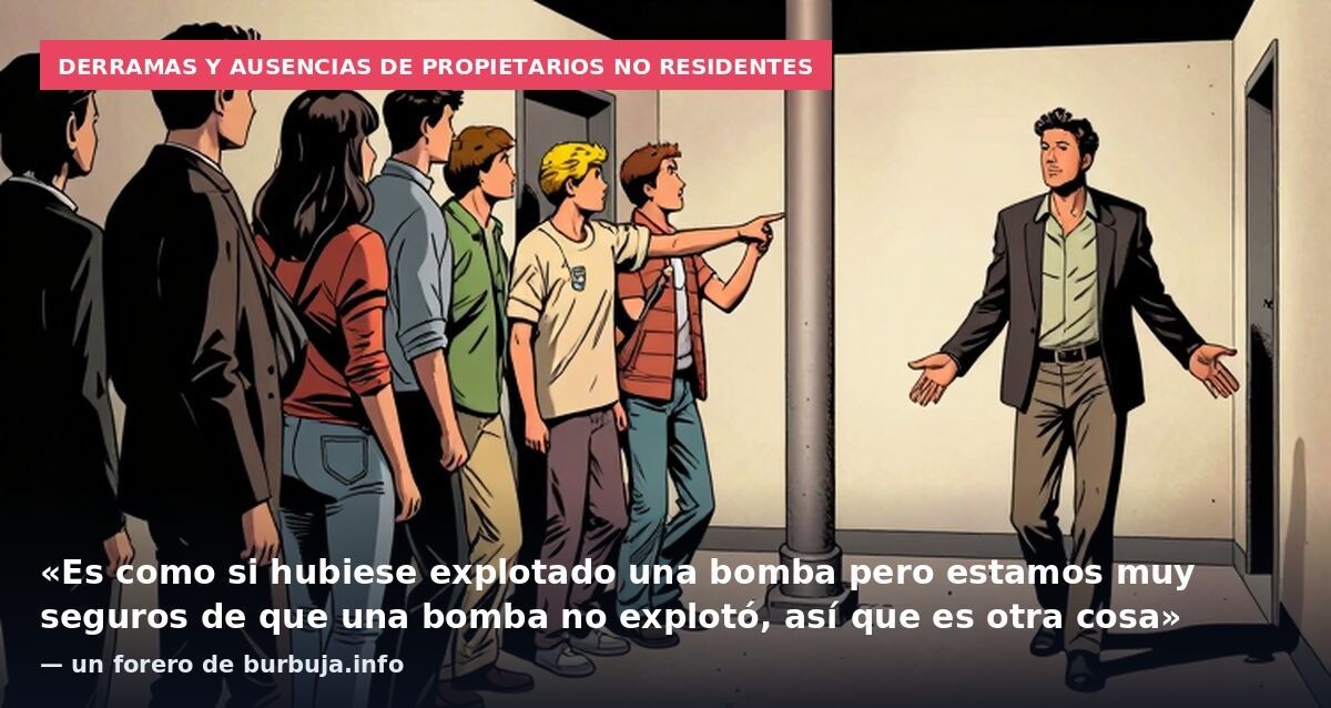 Derramas y ausencias de propietarios no residentes: «Es como si hubiese explotado una bomba pero estamos muy seguros de que una bomba no explotó, así que es otra cosa» — un forero de burbuja.info