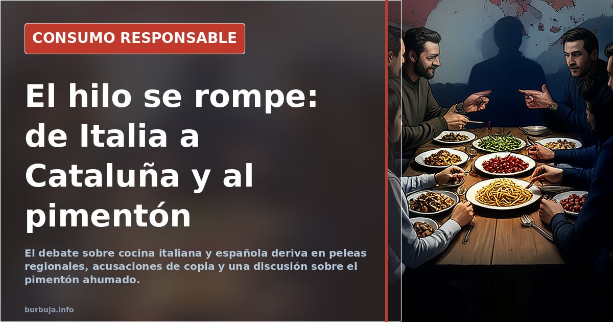 El hilo se rompe: de Italia a Cataluña y al pimentón