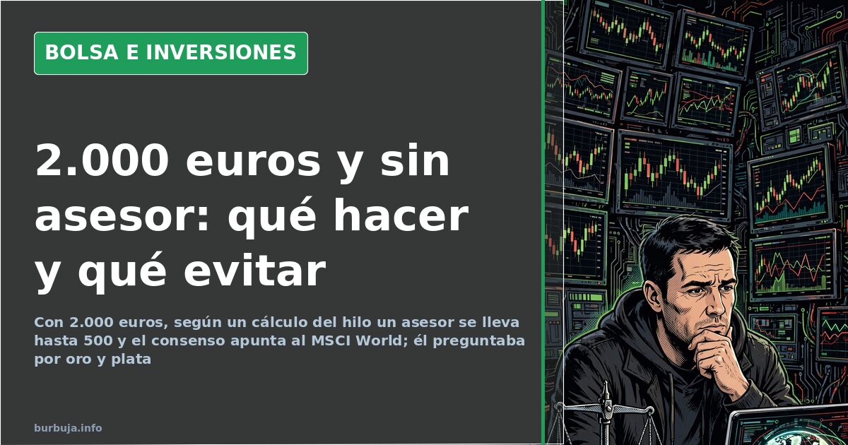 Invertir 2.000 euros: el MSCI World, el consejo más repetido