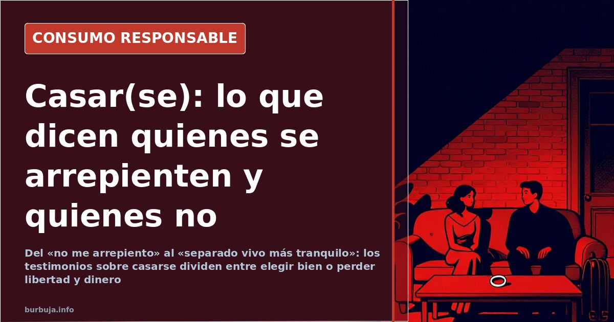 Pareja de mediana edad sentada en un sofá, imagen sobre arrepentirse de casarse y el desgaste de la convivencia matrimonial