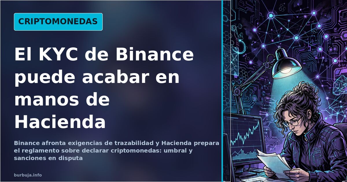 Nodos de una red blockchain conectados a un exchange de criptomonedas bajo la vigilancia fiscal de Hacienda