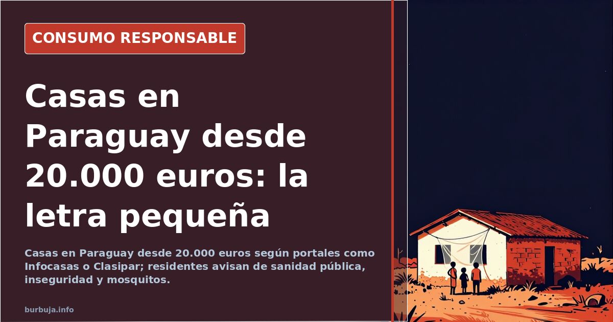 Casa rural sencilla en Paraguay con terreno amplio y vegetación tropical, ejemplo de vivienda económica en zona de frontera